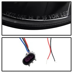 Spyder Signature Jeep Wrangler (JK) 07-15 Uses T10 LED Bulb LED Crystal Headlights