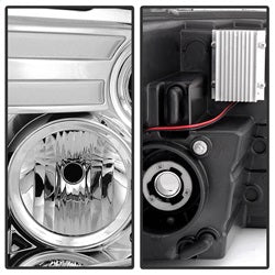 Spyder Signature Dodge Ram 1500/Ram 2500/Ram 3500/1500/2500/3500 09-10 Light Bar DRL Projector Headlights Chrome High 9005 Not Incl./Low H1 Incl.