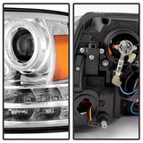 Spyder Signature Dodge Ram 1500/Ram 2500/Ram 3500/1500/2500/3500 09-10 Light Bar DRL Projector Headlights Chrome High 9005 Not Incl./Low H1 Incl.