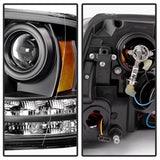 Spyder Signature Dodge Ram 1500/Ram 2500/Ram 3500/1500/2500/3500 09-10 Light Bar DRL Projector Headlights Halogen Models Only Not Compatible w/Factory Projection And LED DRL
