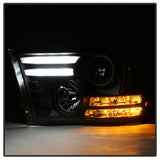 Spyder Signature Dodge Ram 1500/Ram 2500/Ram 3500/1500/2500/3500 09-10 Light Bar DRL Projector Headlights Halogen Models Only Not Compatible w/Factory Projection And LED DRL