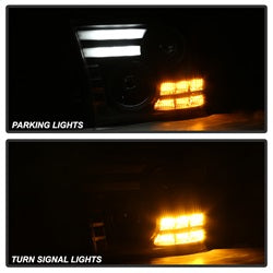Spyder Signature Dodge Ram 1500/Ram 2500/Ram 3500/1500/2500/3500 09-10 Light Bar DRL Projector Headlights Halogen Models Only Not Compatible w/Factory Projection And LED DRL