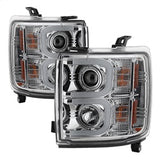 Spyder Signature Chevrolet Silverado 2500 HD/Silverado 3500 HD 15-16 Light Bar DRL Projector Headlights Chrome