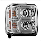 Spyder Signature Chevrolet Silverado 2500 HD/Silverado 3500 HD 15-16 Light Bar DRL Projector Headlights Chrome