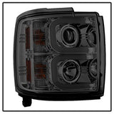 Spyder Signature Chevrolet Silverado 2500 HD/Silverado 3500 HD 15-16 Light Bar DRL Projector Headlights Smoke