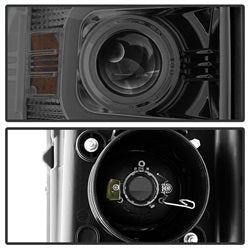 Spyder Signature Chevrolet Silverado 2500 HD/Silverado 3500 HD 15-16 Light Bar DRL Projector Headlights Smoke