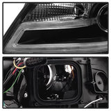 Spyder Signature Audi A4 09-12 Halogen Model Only DRL LED Projector Headlights Not Compatible With Xenon/HID Model Black