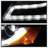 Spyder Signature Audi A4 09-12 Halogen Model Only DRL LED Projector Headlights Not Compatible With Xenon/HID Model Black