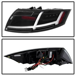 Spyder Audi TT/TT Quattro 08-09 Black LED Tail Lights