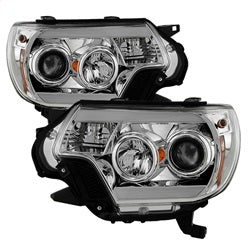Spyder Signature Toyota Tacoma 12-15 Light Bar DRL DRL Projector Headlights Chrome