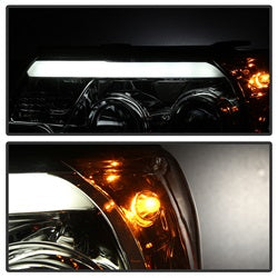 Spyder Signature Toyota Tacoma 12-15 Light Bar DRL DRL Projector Headlights Chrome