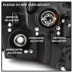 Spyder Signature Ram 1500/2500/3500 13-16 Light Bar DRL Projector Headlights Smoke Not Compatible On Models w/Factory Dual Lamp/Quad Lamp Headlights
