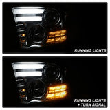 Spyder Signature Dodge Ram 1500/Ram 2500/Ram 3500/1500/2500/3500 09-10 Light Bar DRL Projector Headlights High 9005 Not Incl./Low H1 Incl. Smoke
