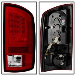 Spyder Dodge Ram 1500/Ram 2500/Ram 3500 02-06 Version 2 LED Tail Lights Red Clear