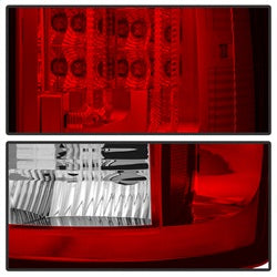 Spyder Dodge Ram 1500/Ram 2500/Ram 3500 02-06 Version 2 LED Tail Lights Red Clear