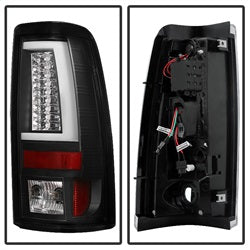 Spyder Chevrolet Silverado 1500/Silverado 1500 Classic/Silverado 1500 HD/Silverado 1500 HD Classic/Silverado 2500/Silverado 2500 HD/Silverado 2500 HD Classic 03-06 Version 2 LED Tail Lights Does Not Fit Stepside Black