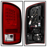 Spyder Dodge Ram 1500/Ram 2500/Ram 3500 07-08 Version 2 LED Tail Lights Clear Red