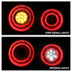 Spyder Nissan GT-R 09-15 Red Clear LED Tail Lights