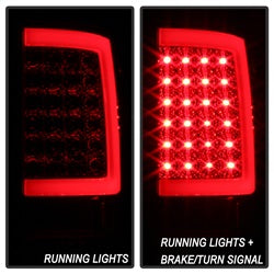 xTune Dodge Ram 1500/Ram 2500/Ram 3500/1500/2500/3500 09-10 Incandescent Model Only XTune Light Bar LED Tail Lights Not Compatible w/LED Model Red Clear