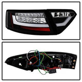 Spyder Audi A5/A5 Quattro 10-12 Incandescent Model Only LED Tail Lights Not Compatible w/LED Model Black