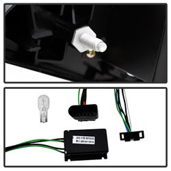 Spyder Audi A5/A5 Quattro 10-12 Incandescent Model Only LED Tail Lights Not Compatible w/LED Model Black