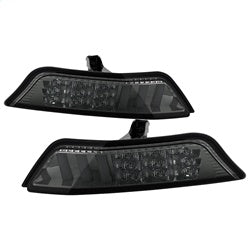 Spyder Ford Mustang 15-16 DRL LED Front Bumper Lights Smoke