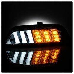 Spyder Ford Mustang 15-16 DRL LED Front Bumper Lights Smoke
