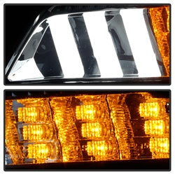 Spyder Ford Mustang 15-16 DRL LED Front Bumper Lights Smoke