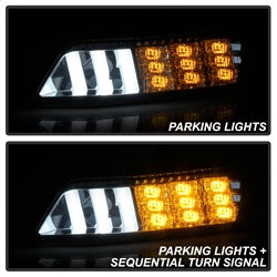Spyder Ford Mustang 15-16 DRL LED Front Bumper Lights Smoke