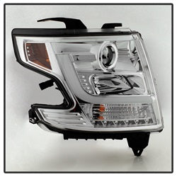 Spyder Signature Chevrolet Suburban 1500/Suburban 3500 HD/Tahoe 15-16 Chrome DRL LED Projector Headlights