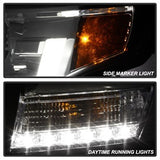 Spyder Signature Chevrolet Suburban 1500/Suburban 3500 HD/Tahoe 15-16 Chrome DRL LED Projector Headlights