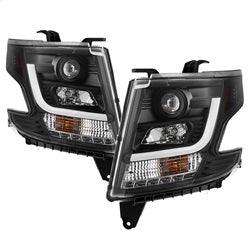 Spyder Signature Chevrolet Suburban 1500/Suburban 3500 HD/Tahoe 15-16 Black DRL LED Projector Headlights