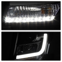 Spyder Signature Chevrolet Suburban 1500/Suburban 3500 HD/Tahoe 15-16 Black DRL LED Projector Headlights