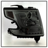 Spyder Signature Chevrolet Suburban 1500/Suburban 3500 HD/Tahoe 15-16 Smoke DRL LED Projector Headlights