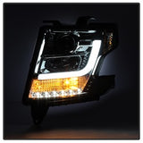 Spyder Signature Chevrolet Suburban 1500/Suburban 3500 HD/Tahoe 15-16 Smoke DRL LED Projector Headlights