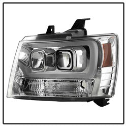 Spyder Signature Chevrolet Avalanche/Suburban 1500/Suburban 2500/Tahoe 07-13 Version 2 DRL LED Projector Headlights Chrome
