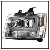 Spyder Signature Chevrolet Avalanche/Suburban 1500/Suburban 2500/Tahoe 07-13 Version 2 DRL LED Projector Headlights Chrome