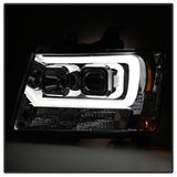 Spyder Signature Chevrolet Avalanche/Suburban 1500/Suburban 2500/Tahoe 07-13 Version 2 DRL LED Projector Headlights Chrome