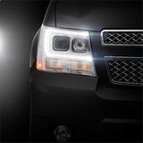 Spyder Signature Chevrolet Avalanche/Suburban 1500/Suburban 2500/Tahoe 07-13 Version 2 DRL LED Projector Headlights Chrome