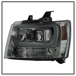 Spyder Signature Chevrolet Avalanche/Suburban 1500/Suburban 2500/Tahoe 07-13 Version 2 DRL LED Projector Headlights Smoke