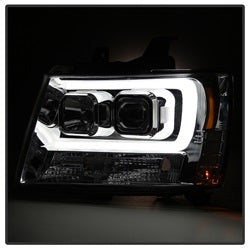 Spyder Signature Chevrolet Avalanche/Suburban 1500/Suburban 2500/Tahoe 07-13 Version 2 DRL LED Projector Headlights Smoke