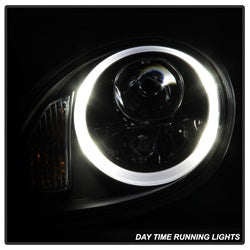 Spyder Signature Porsche Cayman 06-08 Halogen Model Only DRL Projector Headlights Not Compatible With Xenon/HID Model Black