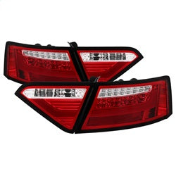 Spyder Audi A5/A5 Quattro 10-12 LED Model Only LED Tail Lights Not Compatible w/Incandescent Model Red Clear