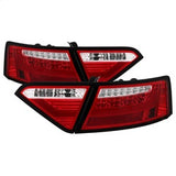 Spyder Audi A5/A5 Quattro 10-12 LED Model Only LED Tail Lights Not Compatible w/Incandescent Model Red Clear