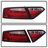 Spyder Audi A5/A5 Quattro 10-12 LED Model Only LED Tail Lights Not Compatible w/Incandescent Model Red Clear