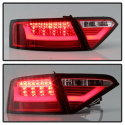 Spyder Audi A5/A5 Quattro 10-12 LED Model Only LED Tail Lights Not Compatible w/Incandescent Model Red Clear