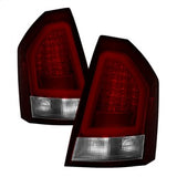 Spyder Chrysler 300 05-07 Version 2 Light Bar LED Tail Lights Red Clear