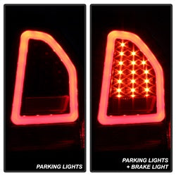 Spyder Chrysler 300C 05-07 Version 2 Light Bar LED Tail Lights - Black