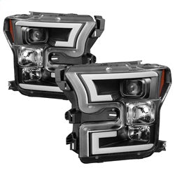 Spyder Signature Ford F-150 15-17 Black DRL LED Projector Headlights