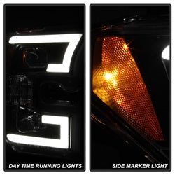 Spyder Signature Ford F-150 15-17 Black DRL LED Projector Headlights